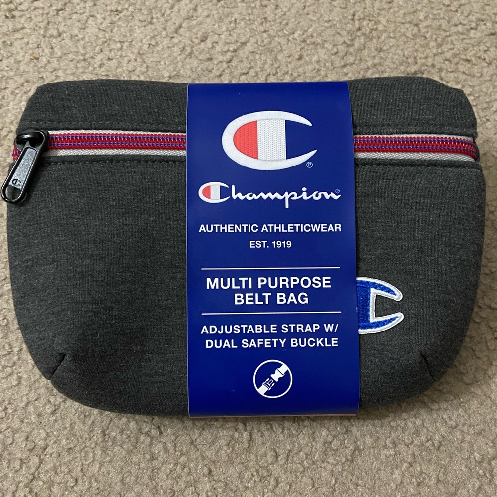 3/$20 New CHAMPION Multipurpose Belt Bag / Fanny Pack in Charcoal Grey